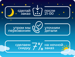 Ночная скидка 7%