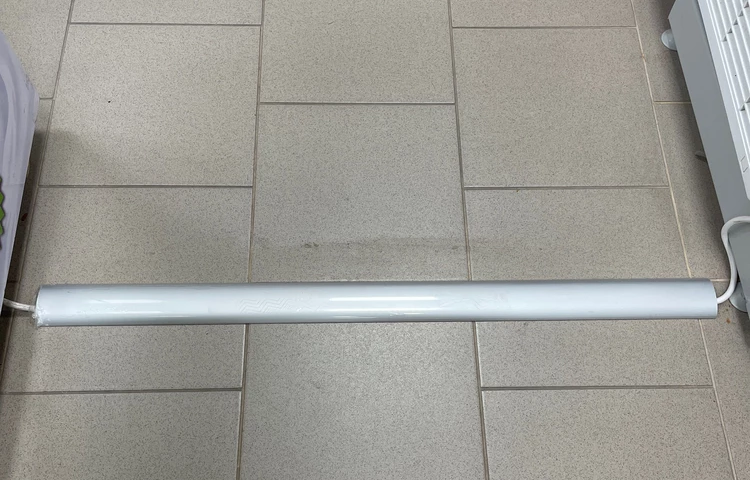 Монтажная часть алюминиевого порога с кабель-каналом ПО-62 серебро/мат 2,7 м.