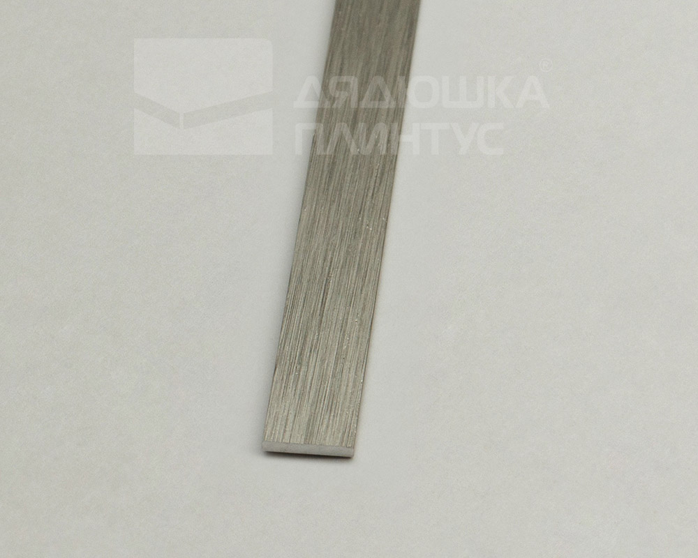 Полоса алюминиевая 10х1,5 мм браш бронза-светлая/глянец 2,7 м